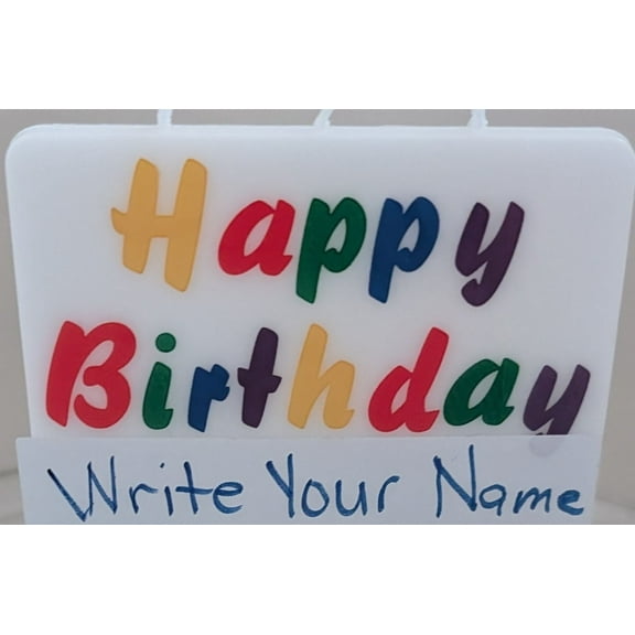 Happy Birthday Multi Color Personalize Cake Topper Unique and Custom