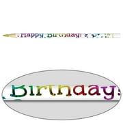 Happy Birthday Multi-Colored Pencils - 12 pencils