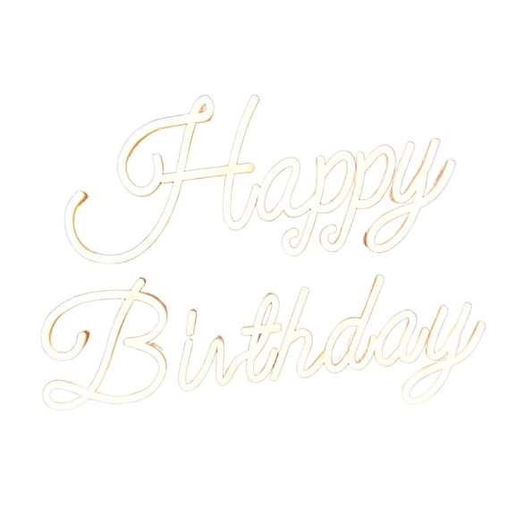 Happy Birthday Neon Sign - USB Powered LED Light for Party Decor & Nightlight