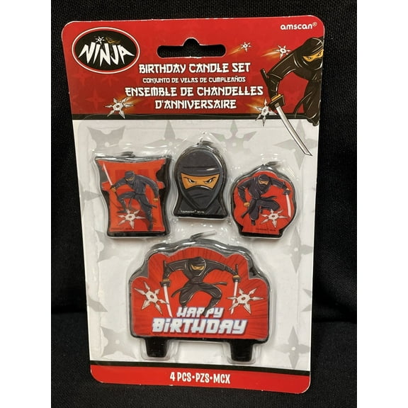 Ninja Birthday Candle Set