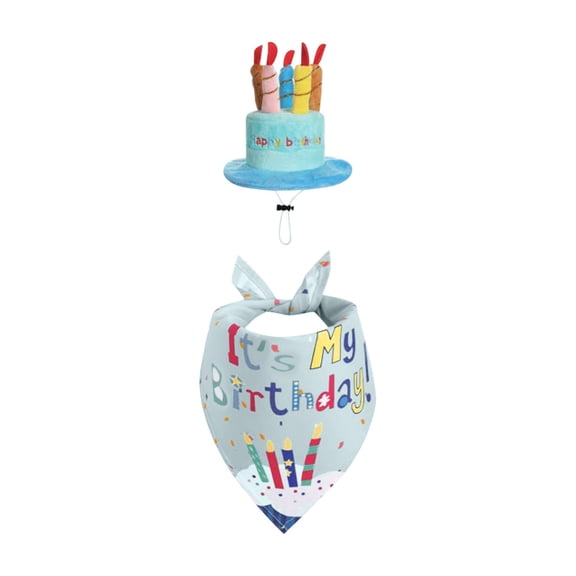 Happy Birthday Outfit Porch Outfits With Happy Birthday Cake Hat And Birthday Bandana Yard Outfits For 23in17in Cement Plastic