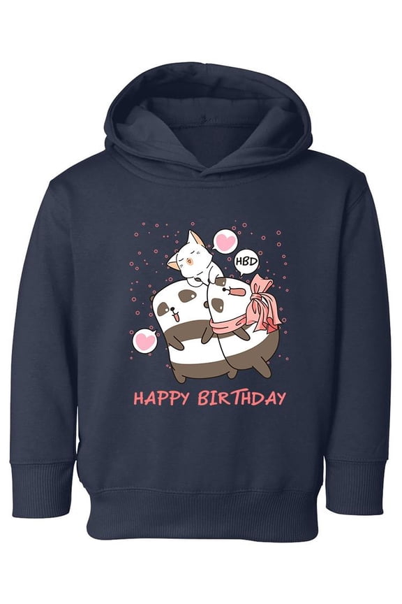 Happy Birthday Panda Hoodie Toddler -Image by Shutterstock, 4 Toddler