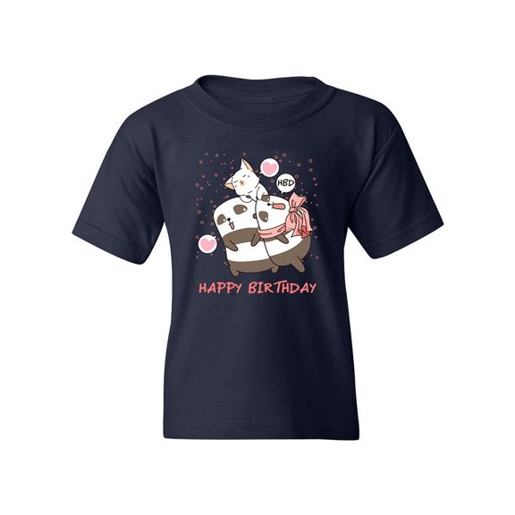 Happy Birthday Panda T-Shirt Juniors -Image by Shutterstock,  Small