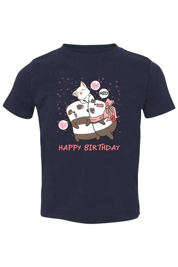 Happy Birthday Panda T-Shirt Toddler -Image by Shutterstock, 2 Toddler