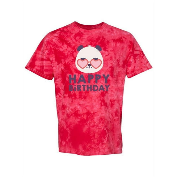 Happy Birthday Panda. Tie Dye Crystal Women -SPIdeals Designs, Female Large