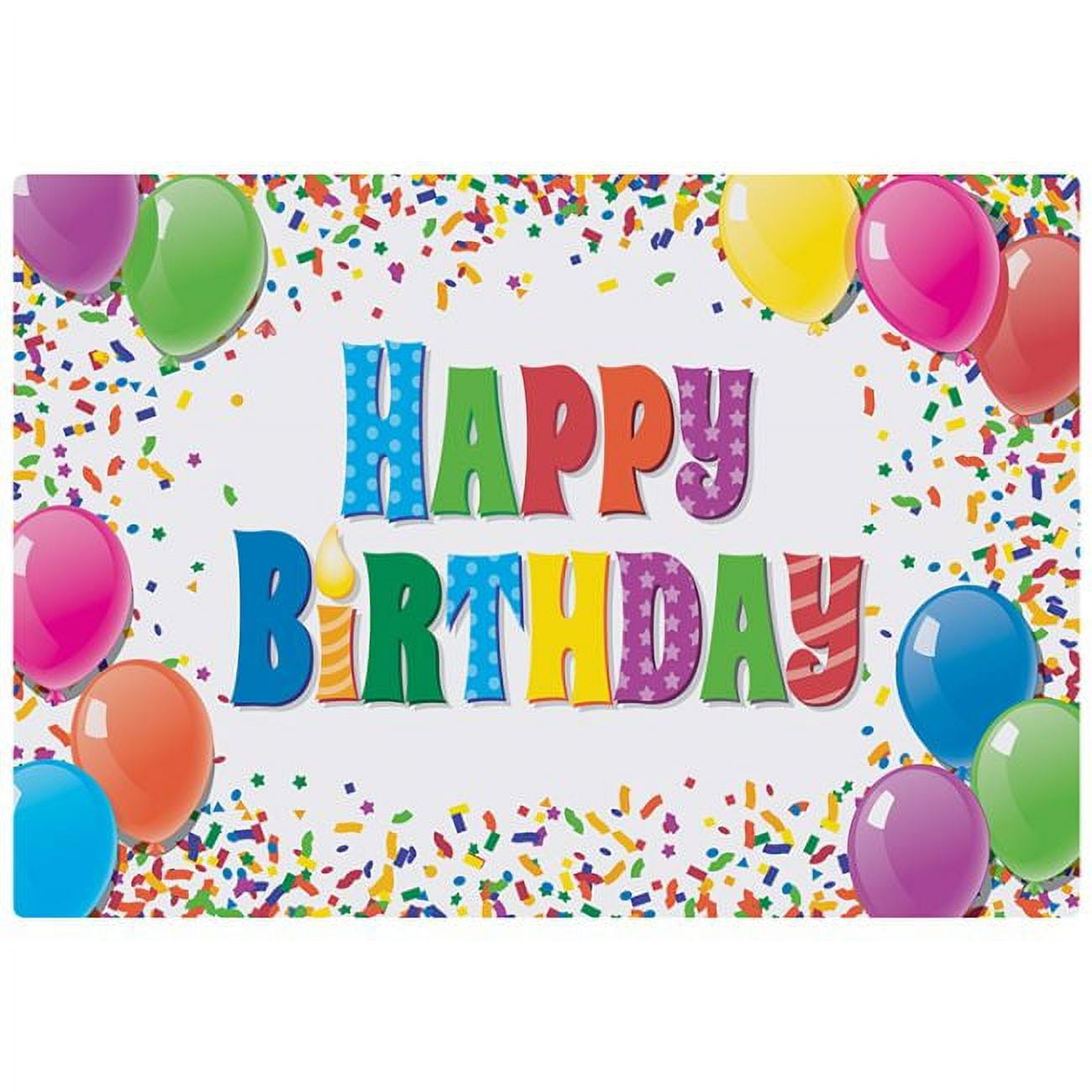 Happy Birthday Paper Placemats 125 Per Pack