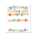 thumbnail image 1 of Happy Birthday Party Borders Table Tent Place Cards - 25 Birthday Party Borders, 1 of 4
