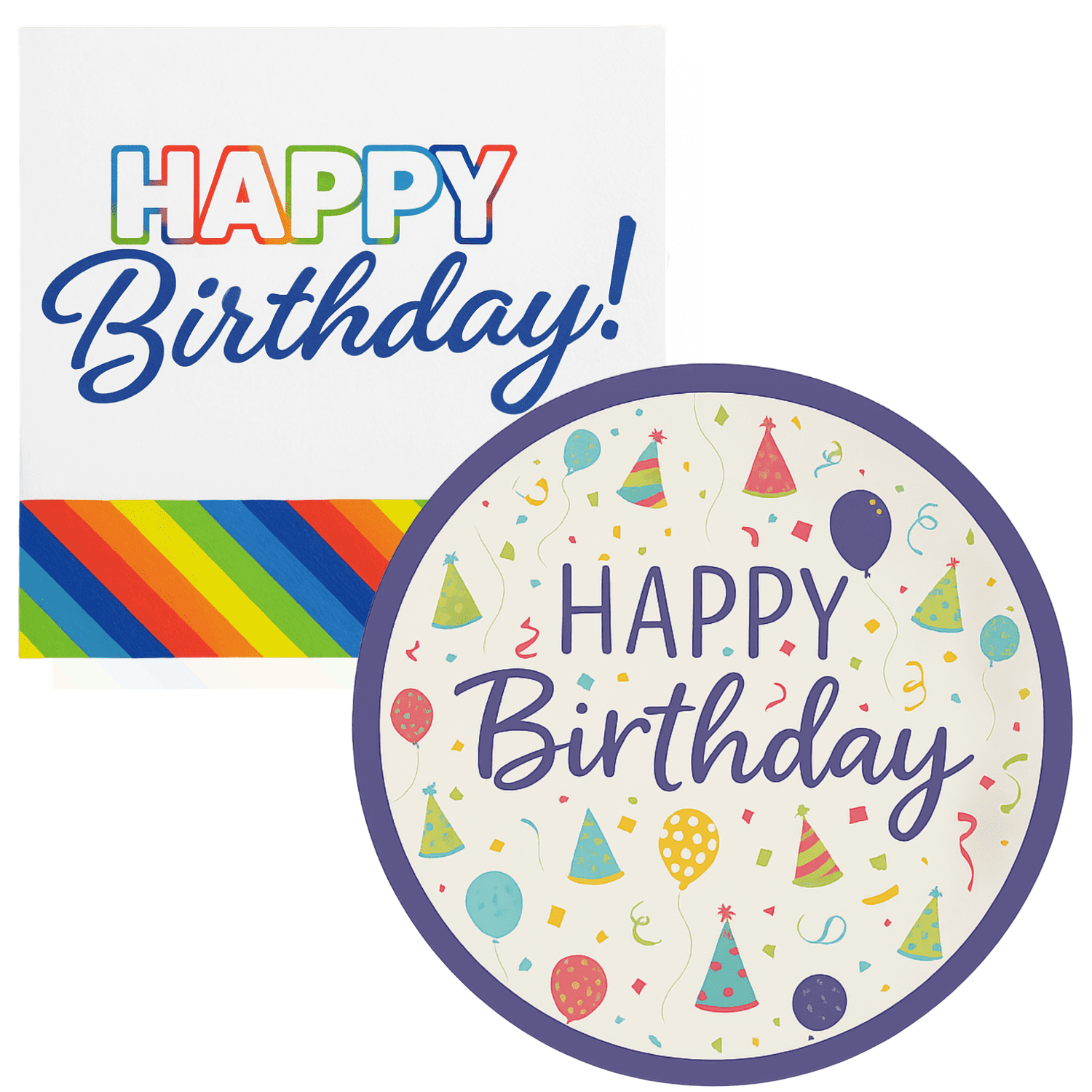 Happy Birthday Party Pack 14 Plates And 25 Napkins by Osnell USA