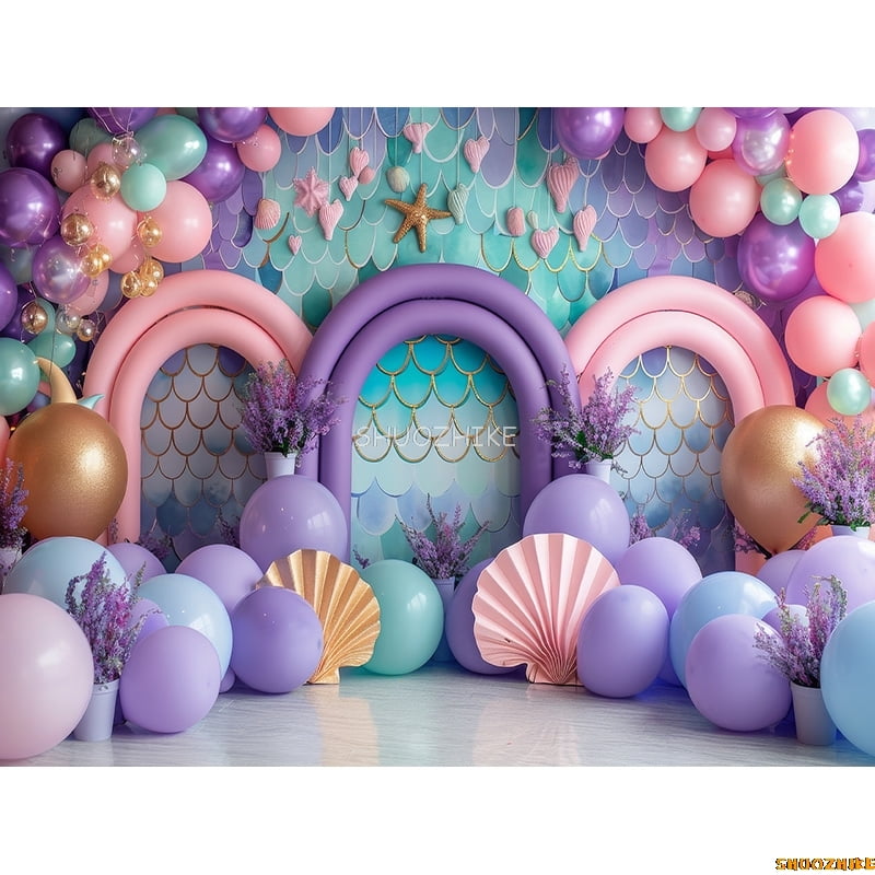 Happy Birthday Party Photography Backdrop Baby Shower Newborn Portrait ...