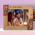 thumbnail image 1 of Happy Birthday Personalized Wooden Frame-10" x 8" Brown Horizontal, 1 of 1
