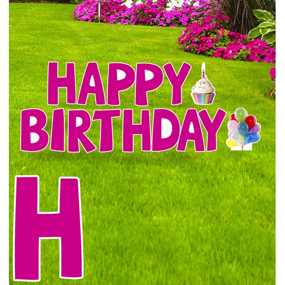 Happy Birthday Pink HalfSheet