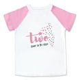 thumbnail image 1 of Happy Birthday Pink T-Shirt for Two Year Old 2nd Bday Short Sleeve Toddler 3T, 1 of 2