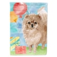thumbnail image 1 of Happy Birthday Pomeranian Flag Canvas House Size, 1 of 4