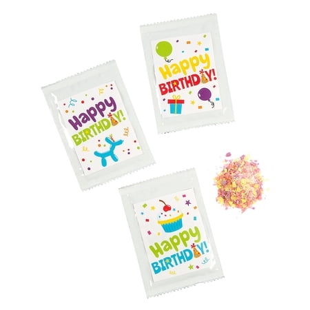 Happy Birthday Popping Candy with Stickers Kit, Edibles, Birthday, 36 Pieces