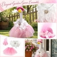 thumbnail image 1 of Happy Birthday Porch Goose Outfit with Hat and Tutu Skirt for 23inch Statues Reusable Birthday Yard Goose Costume Set for Outdoor Yard Decor, 1 of 5