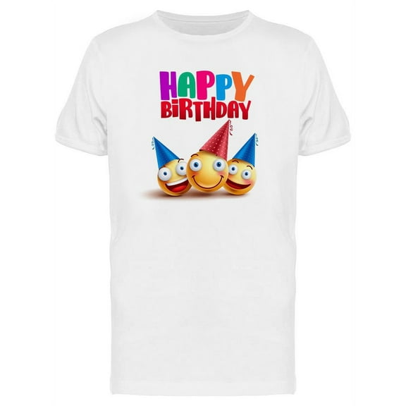 Happy Birthday Reactions T-Shirt Men -Image by Shutterstock, Male Small