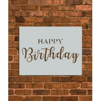 Happy Birthday Sign Stencil