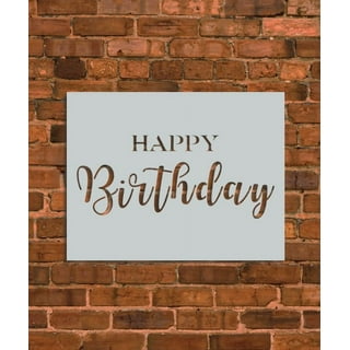 Happy Birthday Stencil – Stencils For Wall US