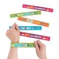 thumbnail image 1 of Happy Birthday Slap Bracelets - Party Favors - 12 Pieces, 1 of 1