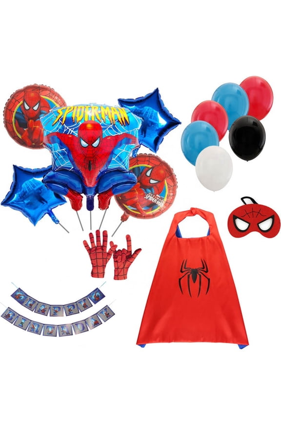 Spider-Man Themed Birthday Party Decoration Kit 26 Pieces 30 x 25 in
