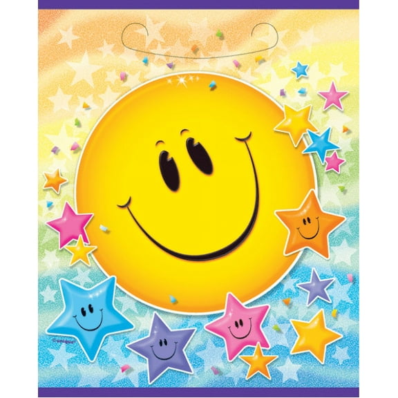 Happy Birthday 'Stars and Smiles' Favor Bags (8ct)