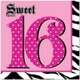 thumbnail image 1 of Sweet 16 Disposable Lunch Napkins, 16 Count, 1 of 2