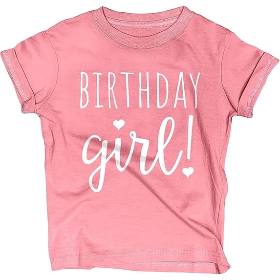 Happy Birthday T-Shirt (Girls 1 to 12) Sassy Kids Party Tee - Sweet Baby/Toddler Outfit 10 Mauve Heather SS