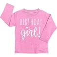 thumbnail image 1 of Happy Birthday T-Shirt (Girls 1 to 12) Sassy Kids Party Tee - Sweet Baby/Toddler Outfit 10 Pink Heather LS, 1 of 7