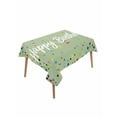 thumbnail image 1 of Happy Birthday Table Cloth, Sage Green Modern Abstract Art Waterproof Tablecloth for Rectangle Tables, Reusable Washable Fabric Table Cover for Restaurant Kitchen Dining Tables 60"x102", 1 of 6