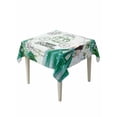 thumbnail image 1 of Happy Birthday Table Cloth, Waterproof Tablecloth for Square Tables, Green Dress Crown Carriage Flowers Butterfly Reusable Washable Fabric Table Cover for Restaurant Kitchen Dining Tables 60"x60", 1 of 9