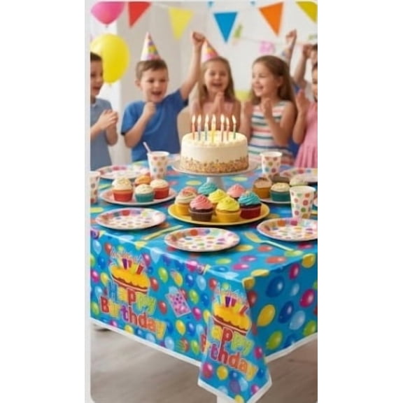 Happy Birthday Table Cover