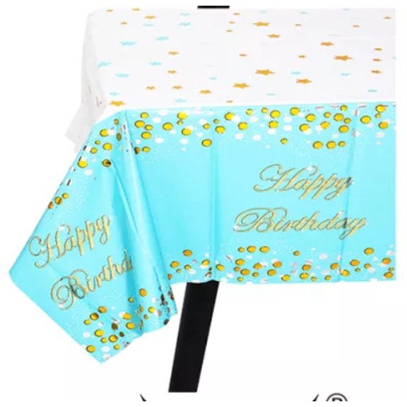 Happy Birthday Table Covers Blue