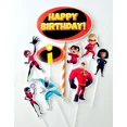 thumbnail image 1 of Happy Birthday The Incredibles Cake Topper, 1 of 1