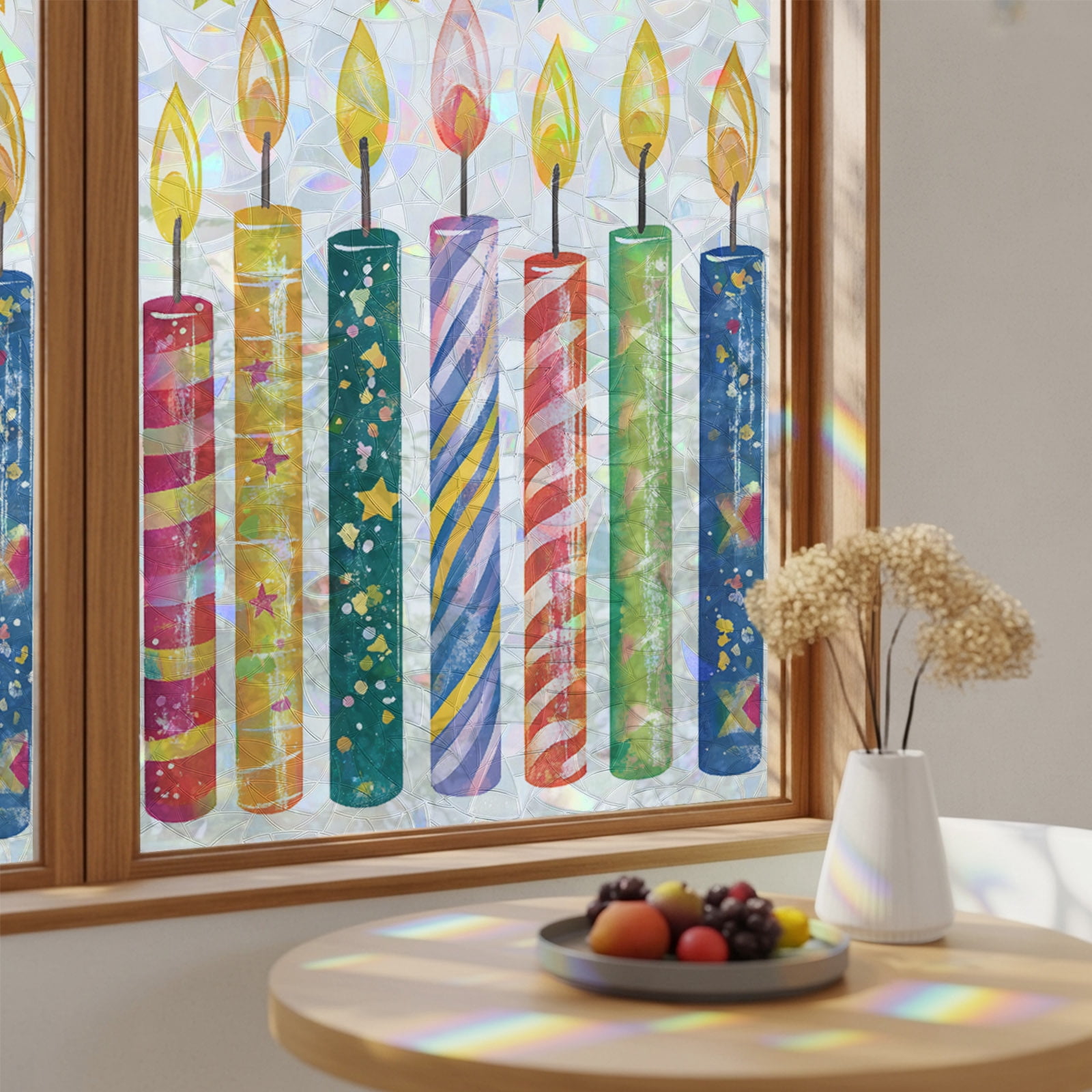 Happy Birthday Theme Party Window Privacy Film,Heat Control Sun ...