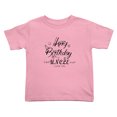 thumbnail image 1 of Happy Birthday Uncel! I Love You Funny Toddler T Shirts for Boys Girls (Pink, Youth M), 1 of 5