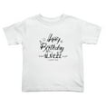 thumbnail image 1 of Happy Birthday Uncel! I Love You Funny Toddler T Shirts for Boys Girls (White, 4T), 1 of 5