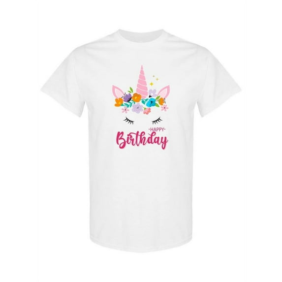 Happy Birthday Unicorn T-Shirt Women -SPIdeals Designs, Female x-Large