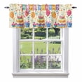 thumbnail image 1 of Happy Birthday Valance Curtain Ribbon Cake Gift Balloon Modern Style Window Valances Rod Pocket Short Curtains Window Treatments for Kitchen Bedroom Bathroom Laundry 54" x 18", 1 of 9