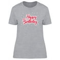 thumbnail image 1 of Happy Birthday With Dots T-Shirt Women -Image by Shutterstock, Female x-Large, 1 of 2