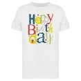 thumbnail image 1 of Happy Birthday Wrapped T-Shirt Men -Image by Shutterstock, Male Small, 1 of 2