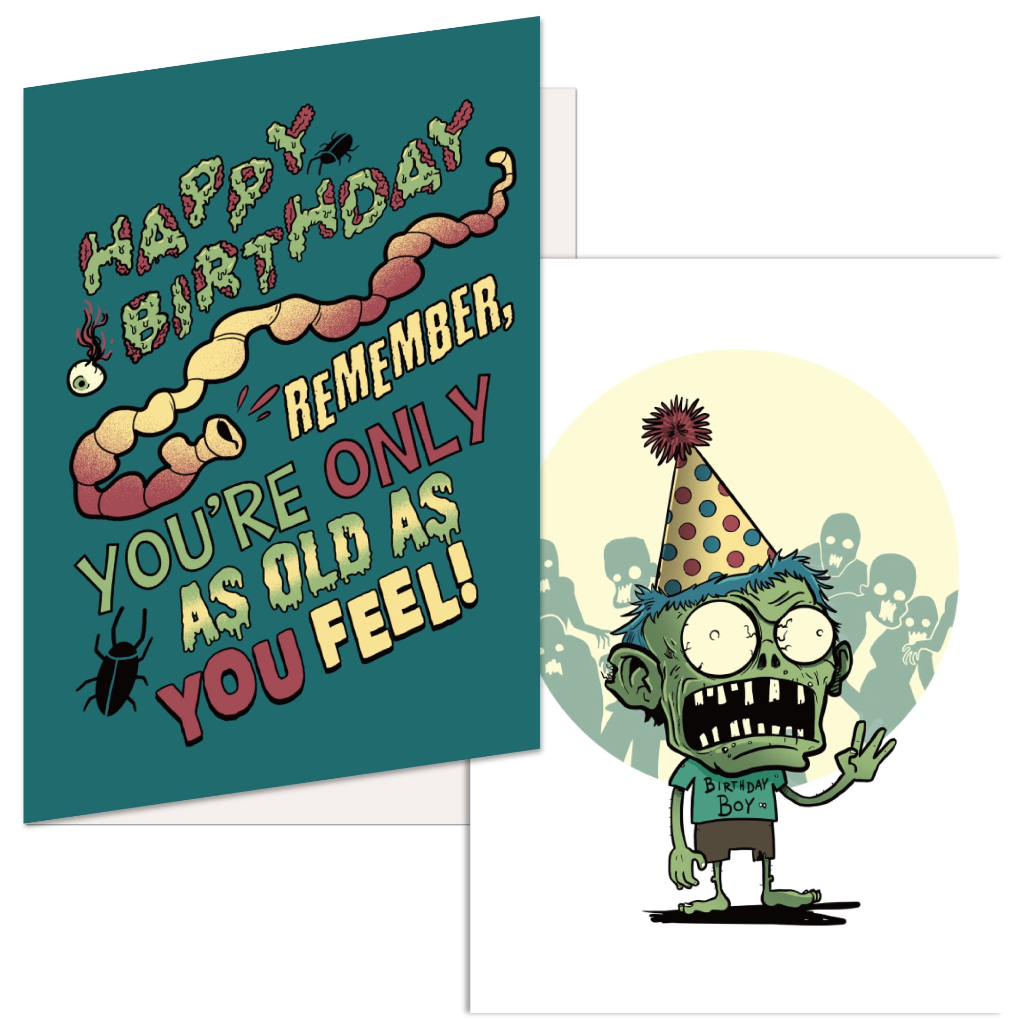 Happy Birthday You’re Only As Old As You Feel Brithday Card. Funny Old
