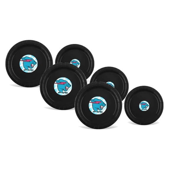 Happy Birthday beast Party Plate Set Disposable Custom party Plates and Napkins