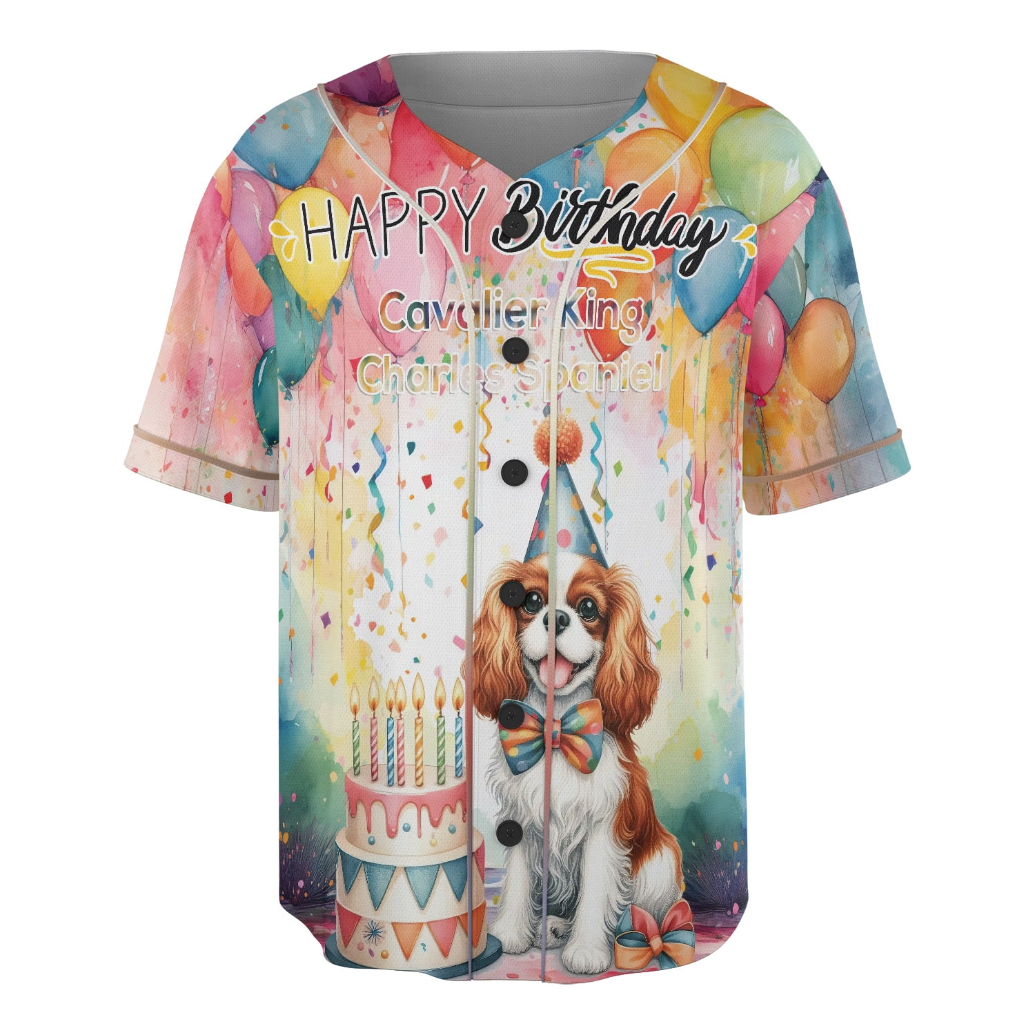 Happy Birthday to Cavalier King Charles Spaniel Kitten Party Balloons ...