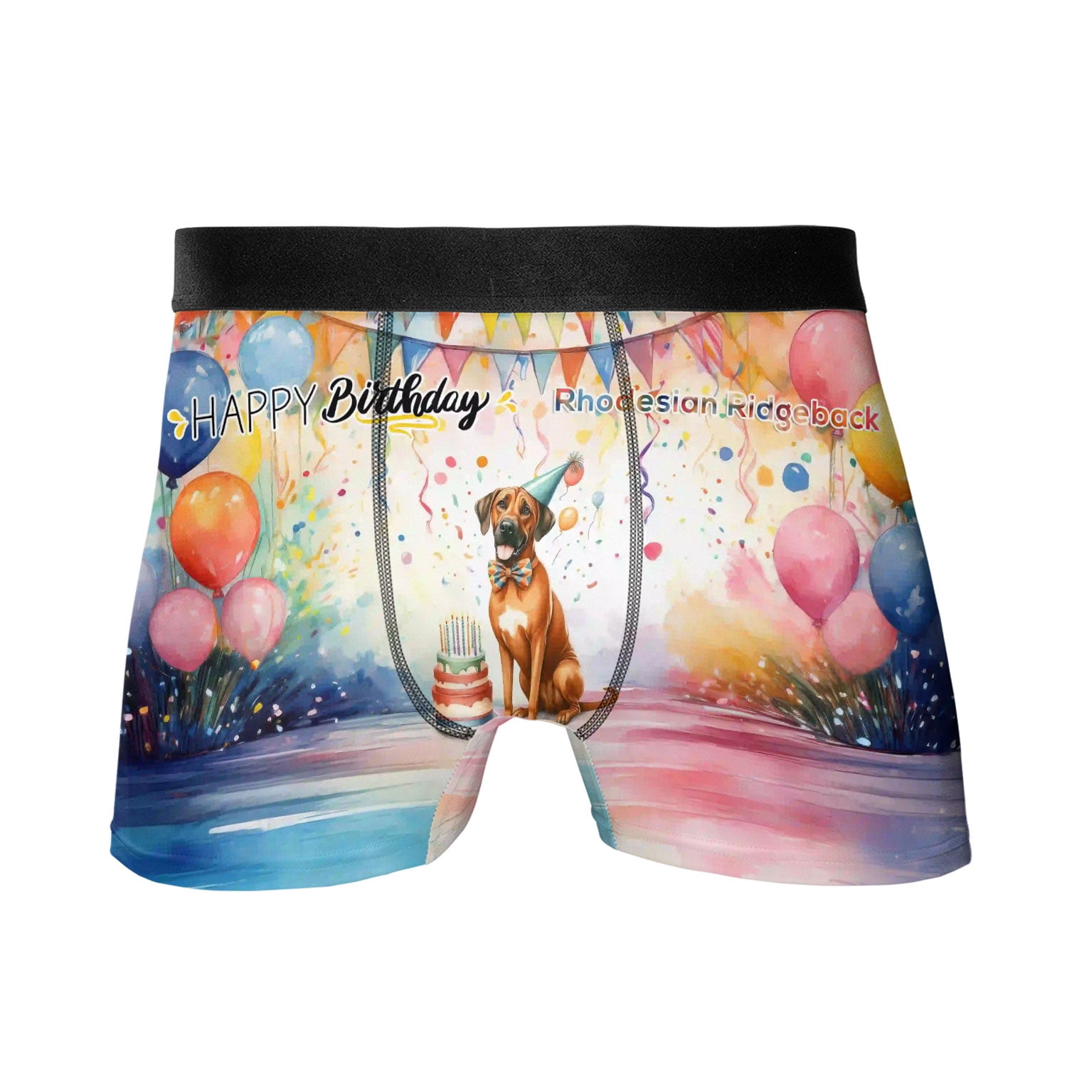 Happy Birthday to Rhodesian Ridgeback Kitten Party Balloons Cake All ...