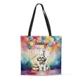 thumbnail image 1 of Happy Birthday to Shih Tzu Kitten Party Balloons Cake All Over Print 3D Canvas Tote Bag Lion Dog Lover Gifts Reusable Handbag - 00027, 1 of 5