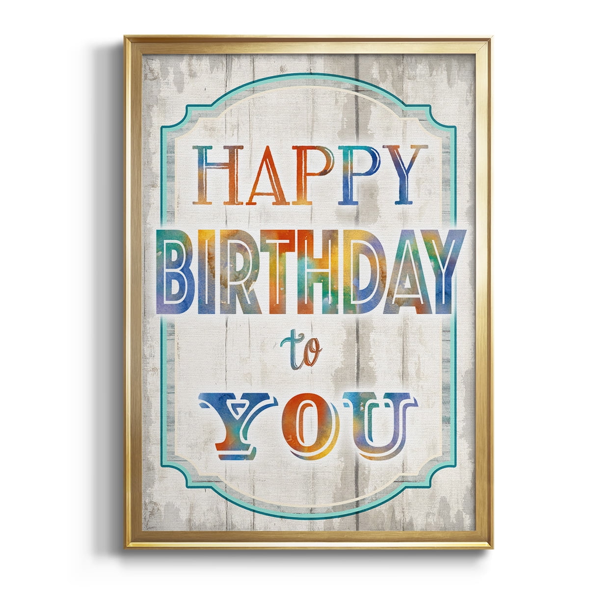 Happy Birthday to You Premium Framed Print - Ready to Hang