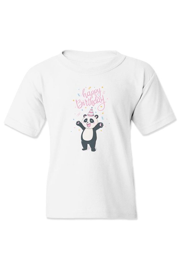 Happy Birthray With Cute Panda T-Shirt Juniors -Image by Shutterstock, x-Large
