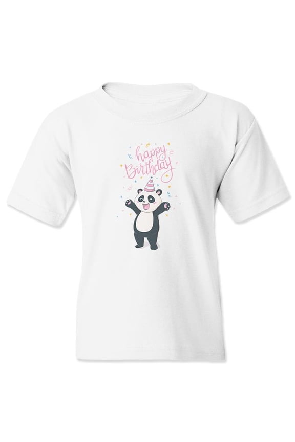 Happy Birthray With Cute Panda T-Shirt Juniors -Image by Shutterstock, x-Small