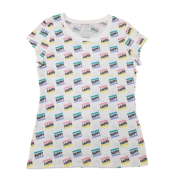 Happy Blocky Juniors' Short Sleeve Tee