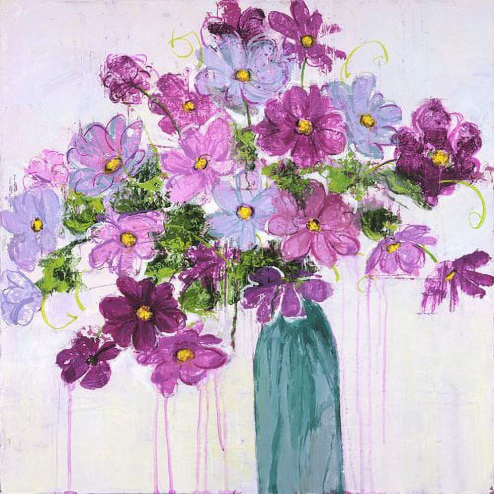 "Happy Blooms" Painting Print on Wrapped Canvas
